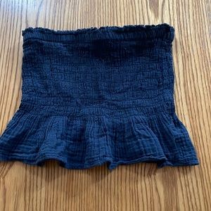 American Eagle Outfitters peplum strapless top